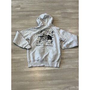 Women's TheNorthFace White Cotton Long Sleeve Hoodie XS